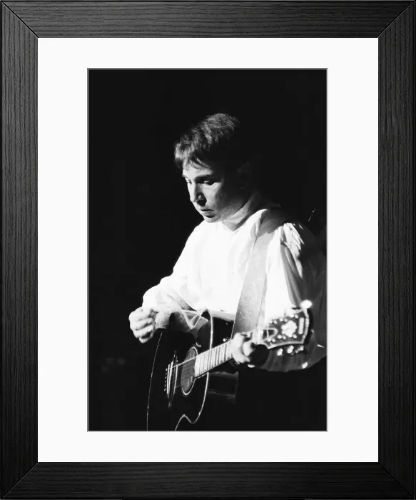 Framed Print : Paul Simon seen here performing on stage at the Royal Albert Hall during his Framed Print : Paul Simon seen here performing on stage at the Royal Albert Hall during his