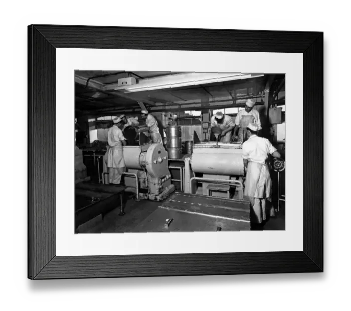 Framed Print : Men at work at Avana Bakery, 1st June 1967 Framed Print : Men at work at Avana Bakery, 1st June 1967