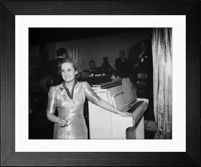 Framed Print : Dance Hostesses at the Coconut Grove nightclub - Brenda, aged 22. 9th January 1940 Framed Print : Dance Hostesses at the Coconut Grove nightclub - Brenda, aged 22. 9th January 1940