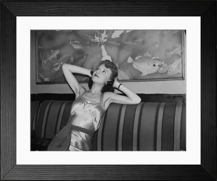 Framed Print : Dance Hostesses at the Coconut Grove nightclub - Francine Patrick, aged 22 Framed Print : Dance Hostesses at the Coconut Grove nightclub - Francine Patrick, aged 22