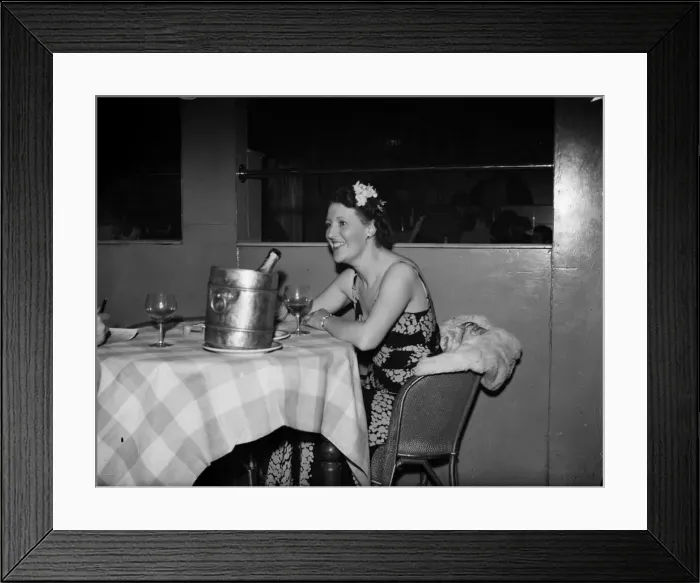 Framed Print : Dance Hostesses at the Coconut Grove nightclub - Rose, aged 27. 9th January 1940 Framed Print : Dance Hostesses at the Coconut Grove nightclub - Rose, aged 27. 9th January 1940