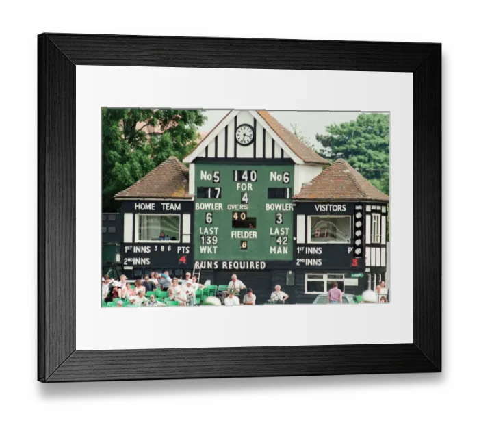 Framed Print : Worcestershire v Yorkshire, Britannic Assurance County Championship 1992, County Ground