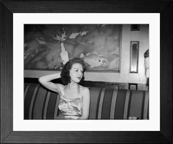 Framed Print : Dance Hostesses at the Coconut Grove nightclub - Francine Patrick, aged 22 Framed Print : Dance Hostesses at the Coconut Grove nightclub - Francine Patrick, aged 22