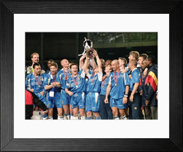 Framed Print : UEFA Cup Winners Cup Final Chelsea v Stuttgart, held at Rasunda Stadium Framed Print : UEFA Cup Winners Cup Final Chelsea v Stuttgart, held at Rasunda Stadium