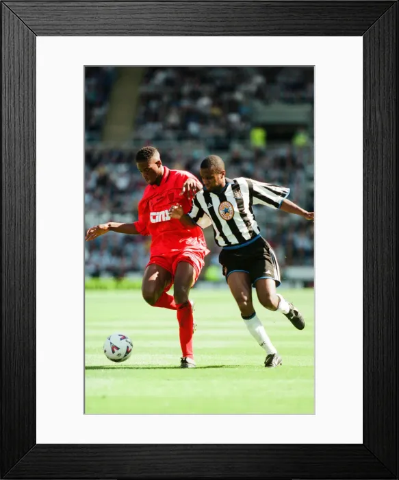 Framed Print : Newcastle 3-3 Wimbledon, Premier league match at St James Park, Saturday 21st August 1999