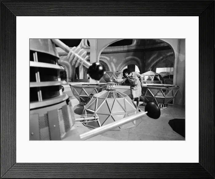 Framed Print : Doctor Who, TV Series, Scene from story called The Chase, eighth series Framed Print : Doctor Who, TV Series, Scene from story called The Chase, eighth series