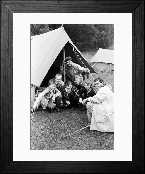 Framed Print : The 65th anniversary of scouting in the Holme Valley was celebrated at weekend camp Framed Print : The 65th anniversary of scouting in the Holme Valley was celebrated at weekend camp
