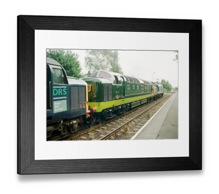 Framed Print : The Deltic Alycidon, D9009 (55 009), Class 55, purchased by the Deltic Preservation