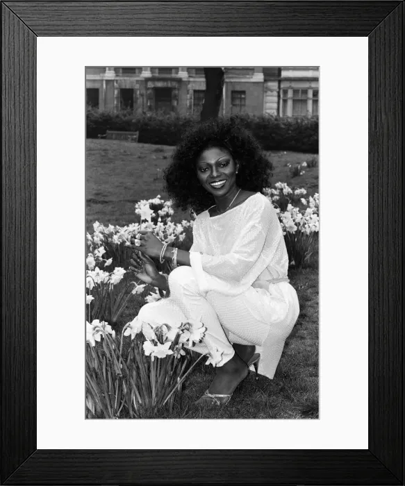 Framed Print : Singer Patti Boulaye, who is to start a solo stage tour of eight weeks on April 7th
