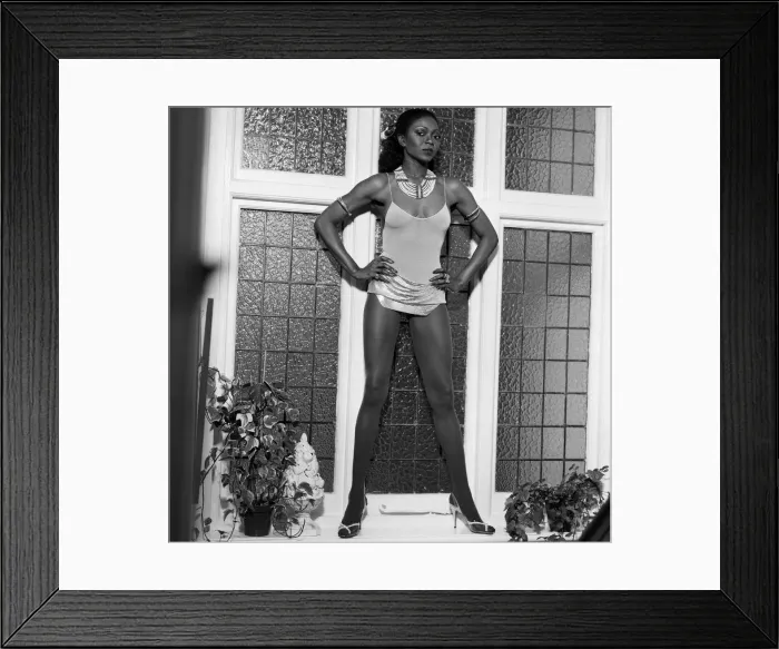 Framed Print : Singer Patti Boulaye. 13th February 1983 Framed Print : Singer Patti Boulaye. 13th February 1983