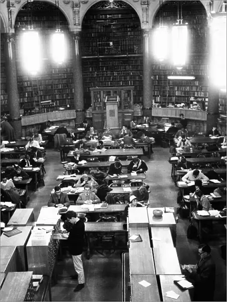 Quiet please, at the Birmingham Reference Library, Ratcliffe Place, 27th March 1961