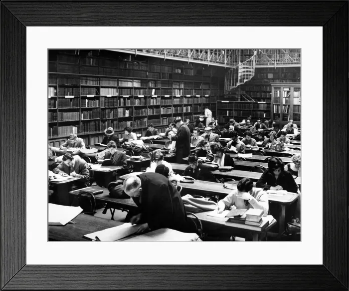 Framed Print : The reading room at the Birmingham Reference Library, Ratcliffe Place, 27th March 1961 Framed Print : The reading room at the Birmingham Reference Library, Ratcliffe Place, 27th March 1961