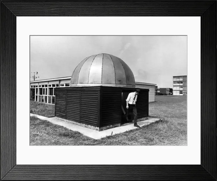 Framed Print : The observatory in the grounds of Binley Park Comprehensive School. 9th July 1968 Framed Print : The observatory in the grounds of Binley Park Comprehensive School. 9th July 1968