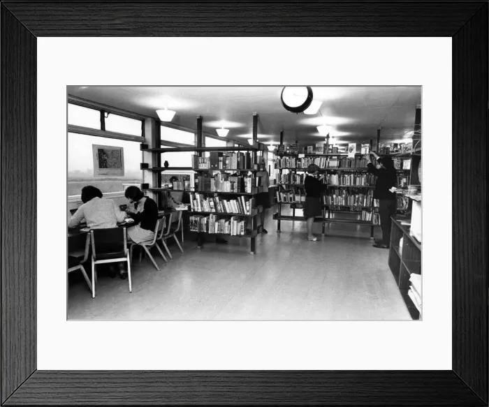 Framed Print : The library at Binley Park Comprehensive School. 19th October 1967 Framed Print : The library at Binley Park Comprehensive School. 19th October 1967
