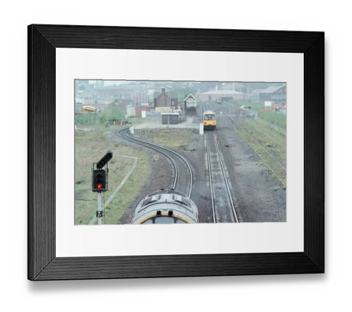 Framed Print : Middlesbrough Railway Lines running next to Cargo Fleet Road, Middlesbrough