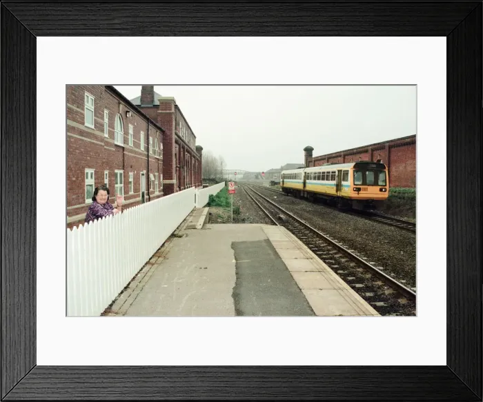 Framed Print : Stockton Railway Station, 1st December 1994. Watching the trains to go by, Joan Taylor Framed Print : Stockton Railway Station, 1st December 1994. Watching the trains to go by, Joan Taylor