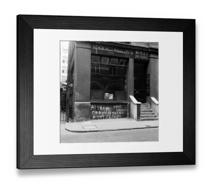 Framed Print : Empire Loyalists paint slogans on homes of the Queens critics. 18th August 1957 Framed Print : Empire Loyalists paint slogans on homes of the Queens critics. 18th August 1957