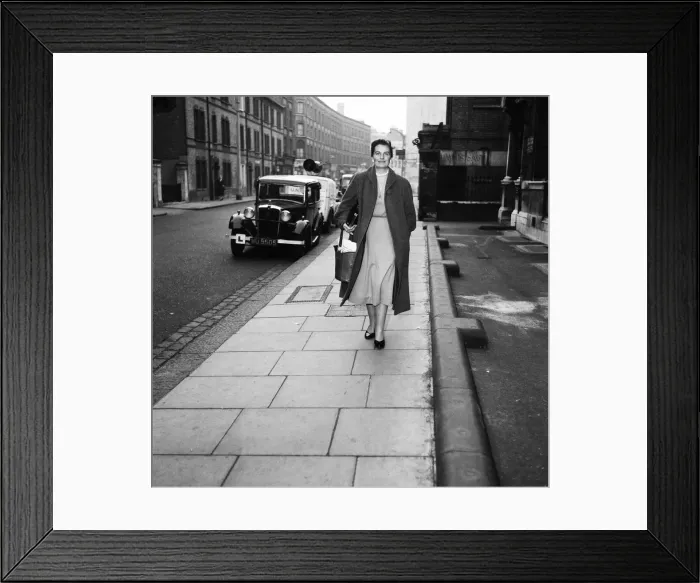 Framed Print : Miss Leslie Greene, the woman who interrupted the Premier at a Woman Framed Print : Miss Leslie Greene, the woman who interrupted the Premier at a Woman