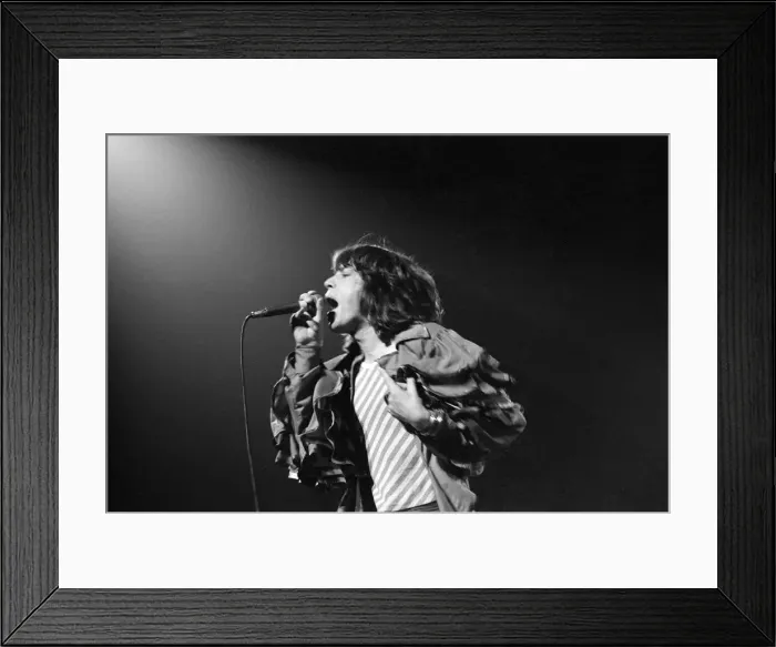 Framed Print : The Rolling Stones, Tour of Europe 76, perform on stage at the New Bingley Hall Framed Print : The Rolling Stones, Tour of Europe 76, perform on stage at the New Bingley Hall