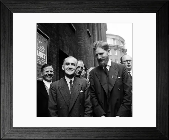 Framed Print : Pictured, Philip Kinghorn Burbridge with Mr Austen Brooks (with beard) Framed Print : Pictured, Philip Kinghorn Burbridge with Mr Austen Brooks (with beard)