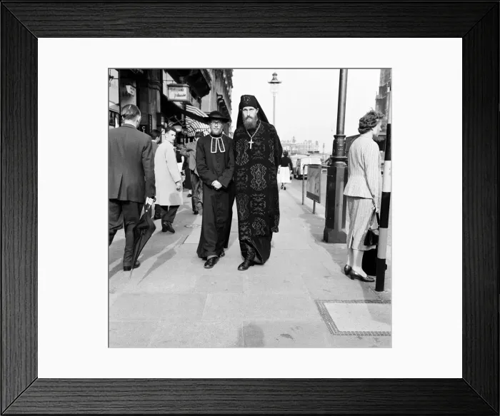 Framed Print : Austen Brooks, a member of the League of Empire Loyalists, dressed as a bishop Framed Print : Austen Brooks, a member of the League of Empire Loyalists, dressed as a bishop