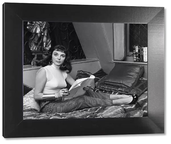 Joan Collins, pictured at her flat in St Georges Street, Hanover Square, London