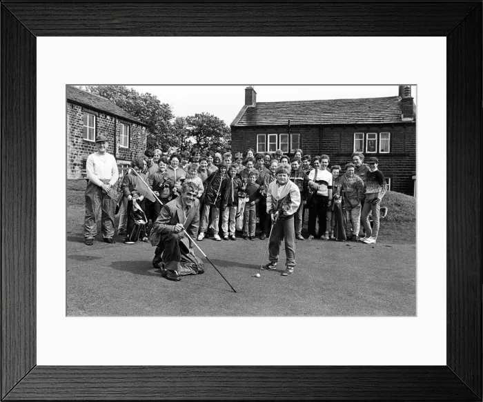 Framed Print : More than 30 young golf fanatics took part in a fun day for beginners at Marsden
