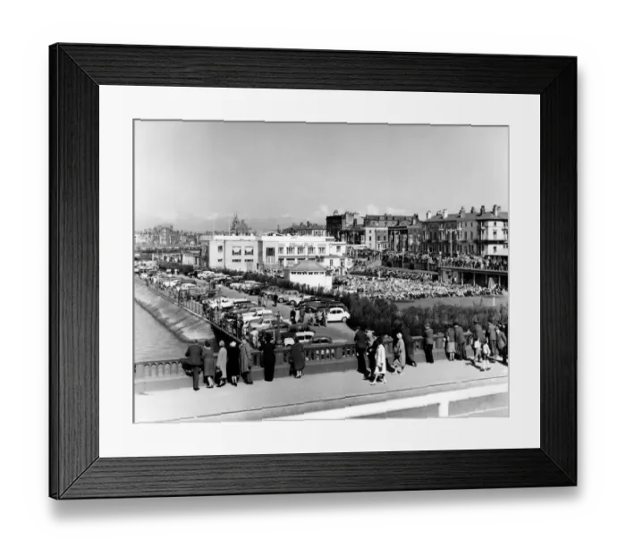 Framed Print : A general view of Southport, Merseyside, 24th April 1962