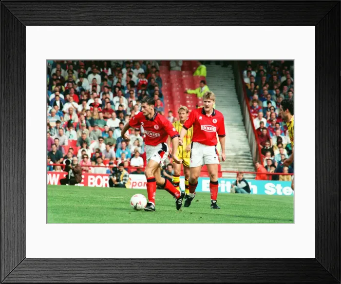 Framed Print : Middlesbrough 2 -0 Burnley Division 1 match held at Ayresome Park. 13th August 1994