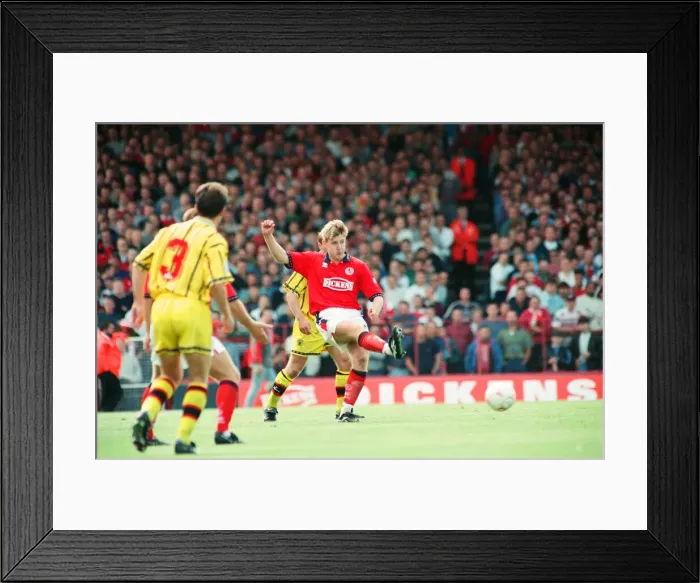 Framed Print : Middlesbrough 2 -0 Burnley Division 1 match held at Ayresome Park. 13th August 1994