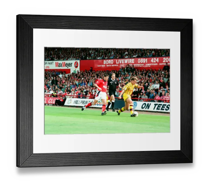 Framed Print : Middlesbrough 2 -0 Burnley Division 1 match held at Ayresome Park. 13th August 1994