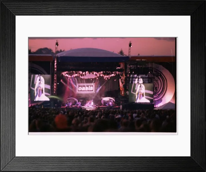 Framed Print : The Oasis concert 1996 at Knebworth Framed Print : The Oasis concert 1996 at Knebworth