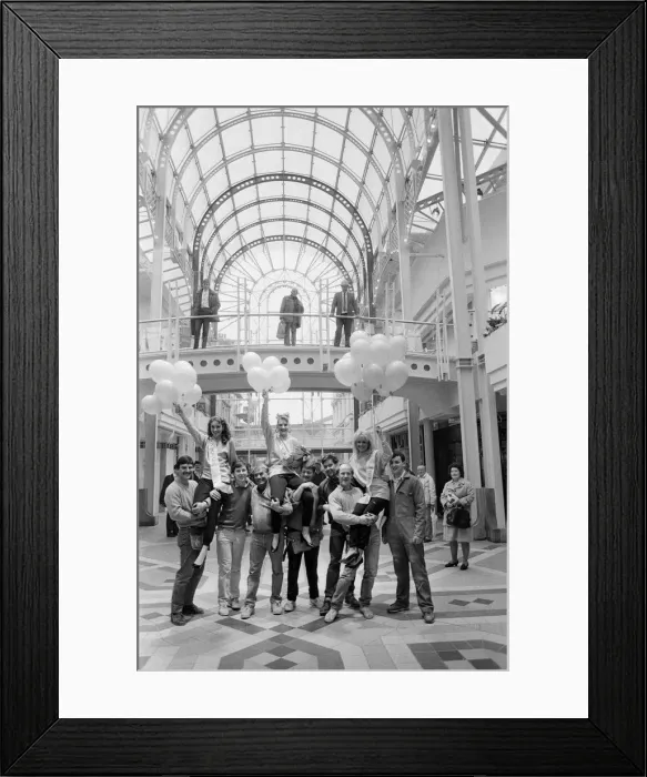 Framed Print : New Boots store opening at Clayton Square Shopping Centre, Liverpool 9th November 1988 Framed Print : New Boots store opening at Clayton Square Shopping Centre, Liverpool 9th November 1988
