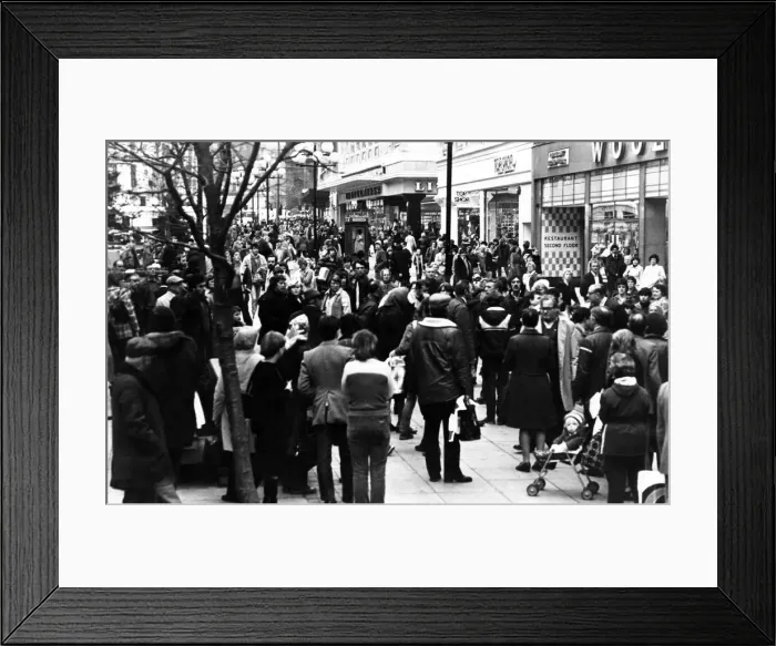 Framed Print : Church Street, one of Liverpools shopping areas. Church Street, Liverpool