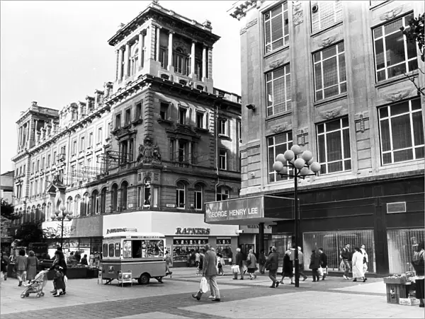 George Henry Lees building in Church Street. Marks
