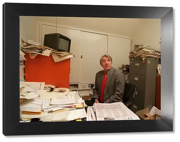Dennis Skinner MP of the Labour Party in his office at House of Commons, London 1997