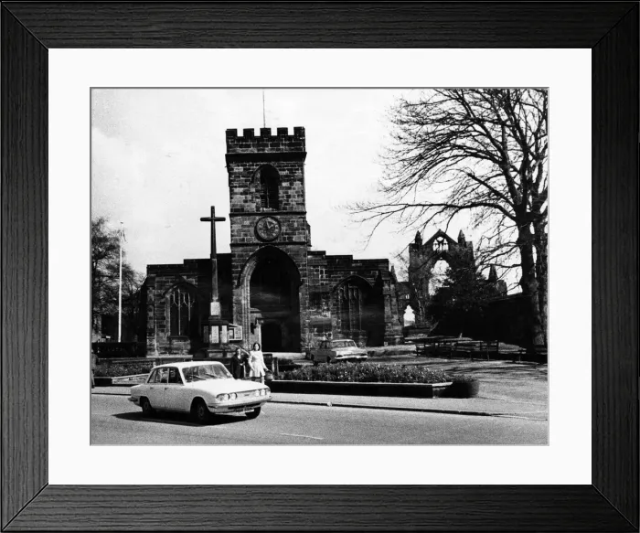 Framed Print : Guisborough Parish Church, St Nicholas Church. 20th April 1972 Framed Print : Guisborough Parish Church, St Nicholas Church. 20th April 1972