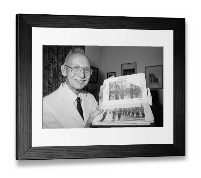 Framed Print : Norman Edwards, from Sutton Coldfield, aged 92. Former chairman