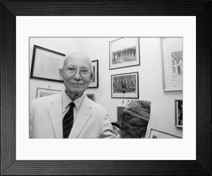 Framed Print : Norman Edwards, from Sutton Coldfield, aged 92. Former chairman