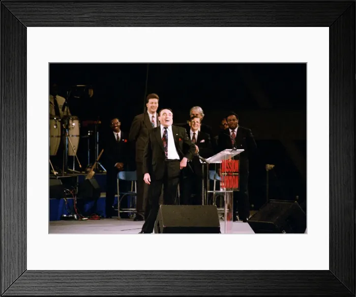 Framed Print : Maurice Cerullo, an American pentecostal televangelist during his