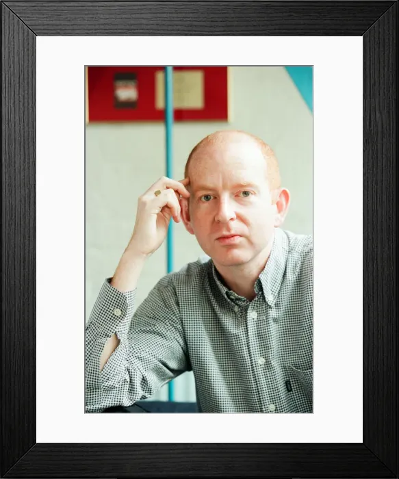 Framed Print : Alan McGee, co owner Creation Records label, and manager of Oasis music group Framed Print : Alan McGee, co owner Creation Records label, and manager of Oasis music group