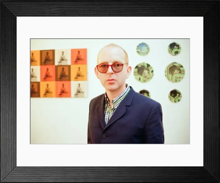 Framed Print : Alan McGee, co owner Creation Records label, and manager of Oasis music group Framed Print : Alan McGee, co owner Creation Records label, and manager of Oasis music group