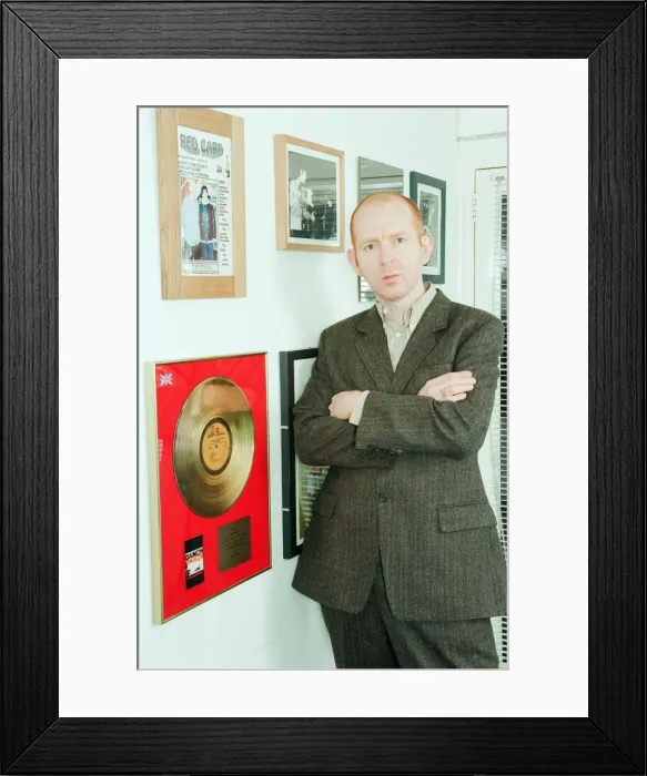 Framed Print : Alan McGee, co owner Creation Records label, and manager of Oasis music group Framed Print : Alan McGee, co owner Creation Records label, and manager of Oasis music group