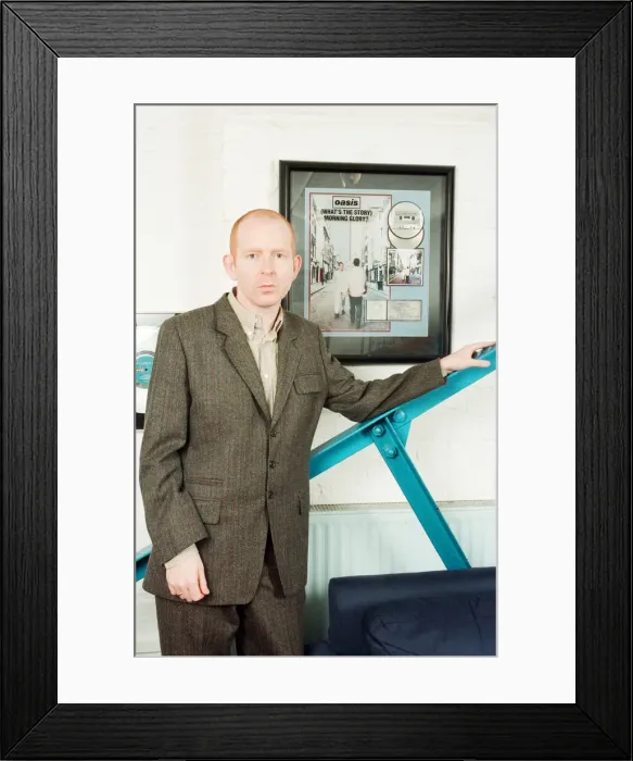 Framed Print : Alan McGee, co owner Creation Records label, and manager of Oasis music group Framed Print : Alan McGee, co owner Creation Records label, and manager of Oasis music group