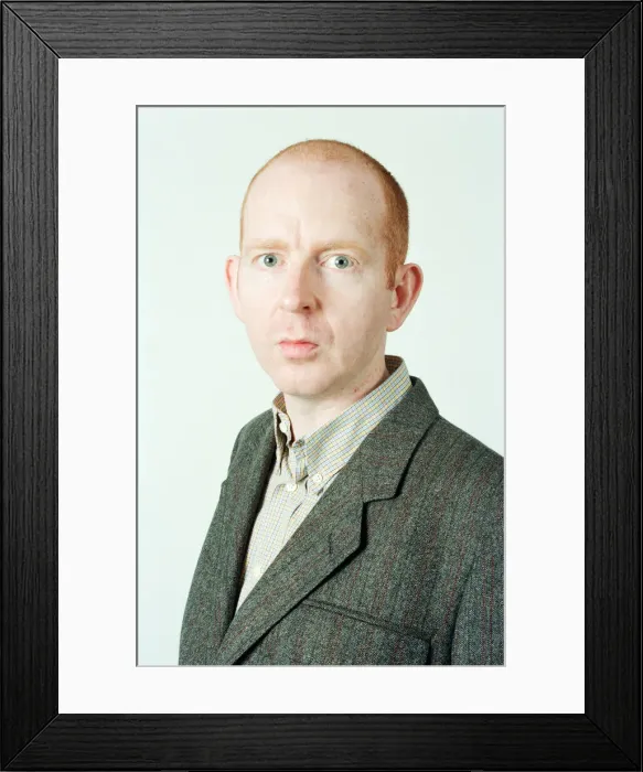 Framed Print : Alan McGee, co owner Creation Records label, and manager of Oasis music group Framed Print : Alan McGee, co owner Creation Records label, and manager of Oasis music group