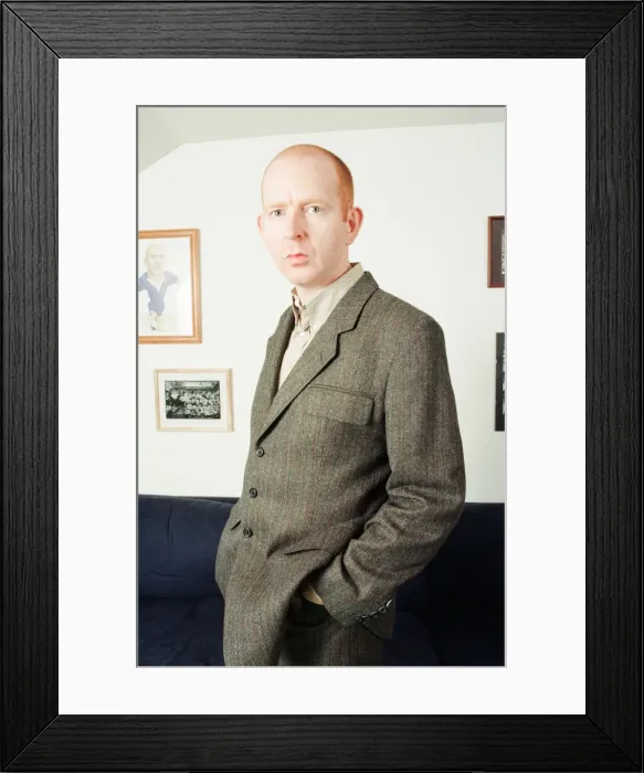Framed Print : Alan McGee, co owner Creation Records label, and manager of Oasis music group Framed Print : Alan McGee, co owner Creation Records label, and manager of Oasis music group