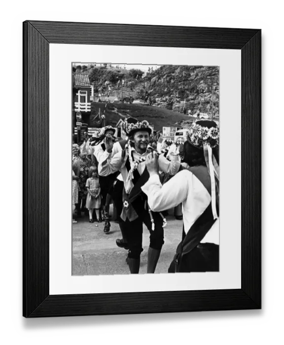 Framed Print : Whitby Folk Week - The Chanctonbury Ring Morris Men (from Sussex Framed Print : Whitby Folk Week - The Chanctonbury Ring Morris Men (from Sussex