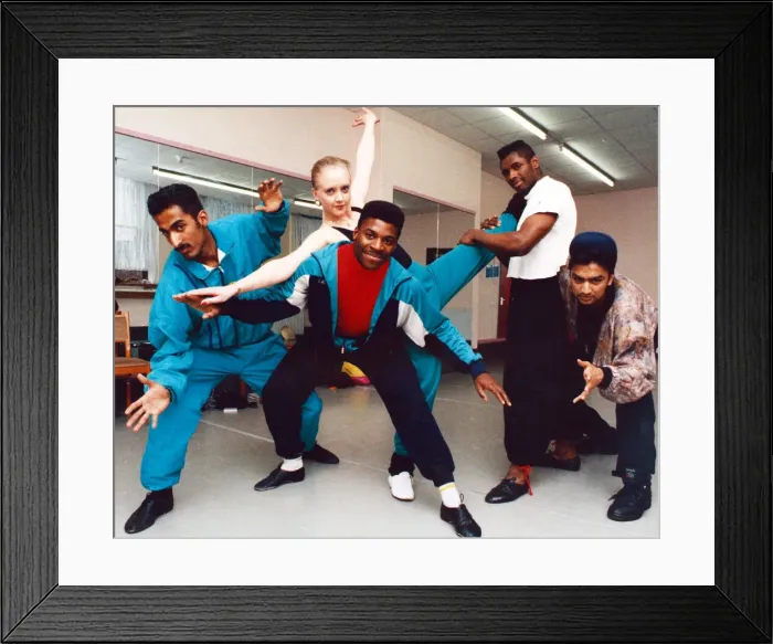 Framed Print : A talented youth dance group are stet take Cleveland by storm when they perform as guest Framed Print : A talented youth dance group are stet take Cleveland by storm when they perform as guest