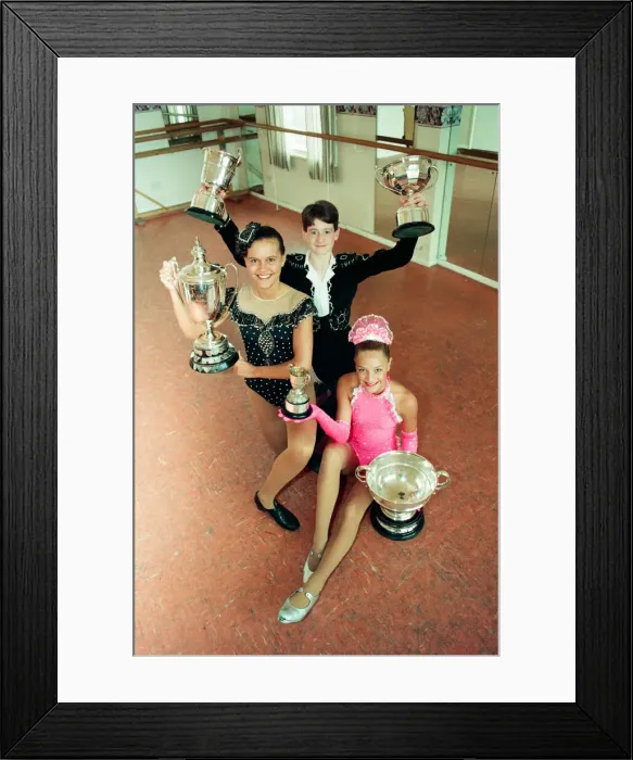 Framed Print : Michelle Robinson, 17, Mark Richardson, 15, and Joanne Yuille, 13 Framed Print : Michelle Robinson, 17, Mark Richardson, 15, and Joanne Yuille, 13