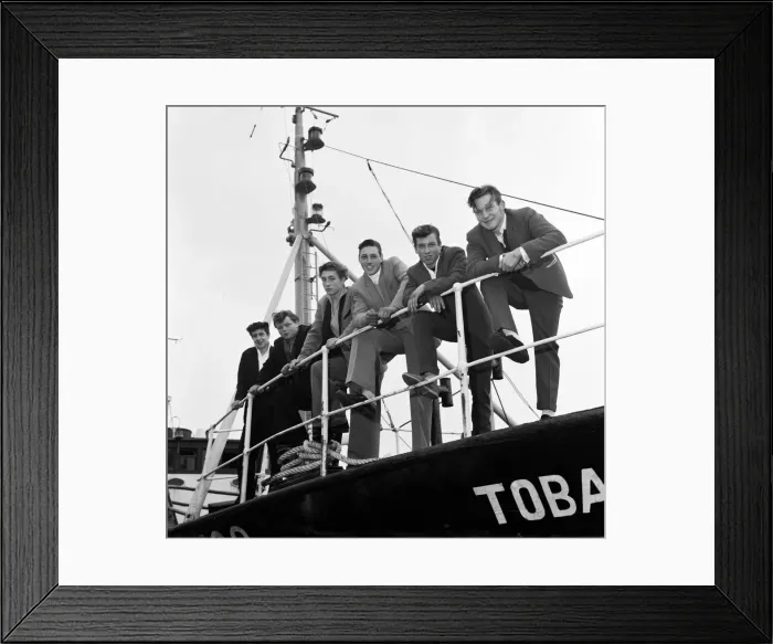 Framed Print : Dockside Dandies including David Goldspink, 17, Ray Winney, 16, Johnny Ball, 16 Framed Print : Dockside Dandies including David Goldspink, 17, Ray Winney, 16, Johnny Ball, 16